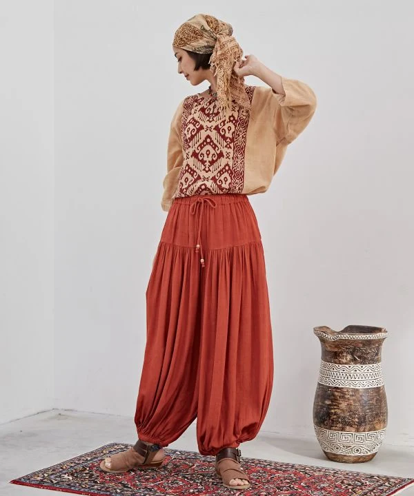 Haut Kurta en crêpe de coton