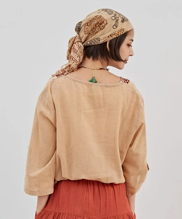 Haut Kurta en crêpe de coton