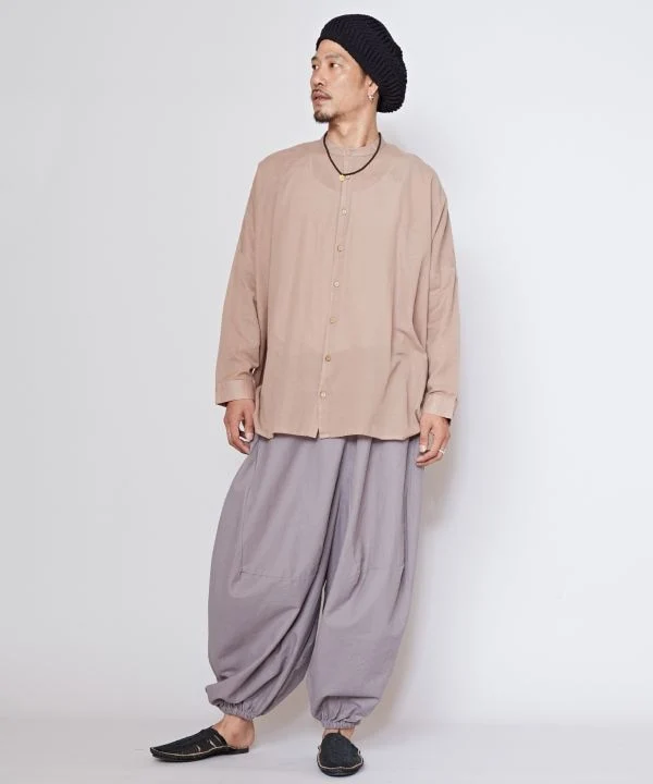 Chemise bohème en lin mélangé