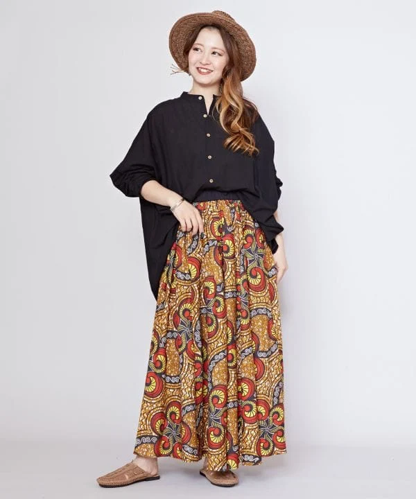 Chemise bohème en lin mélangé