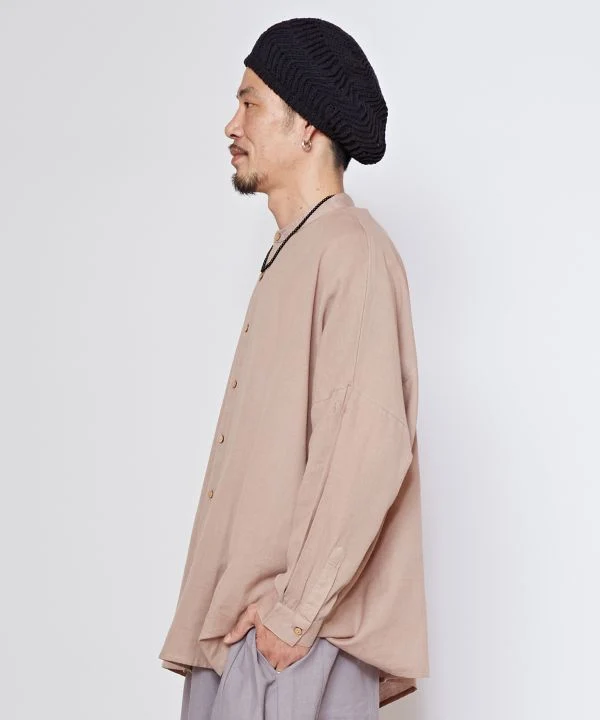 Chemise bohème en lin mélangé