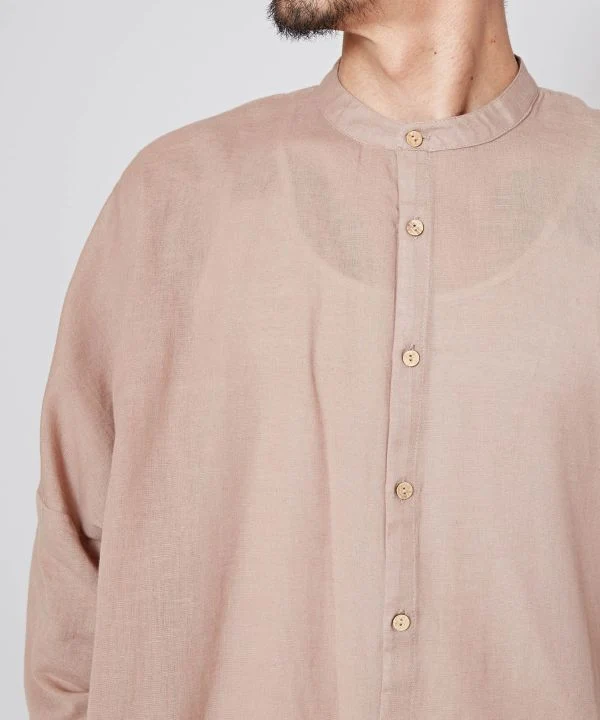 Chemise bohème en lin mélangé