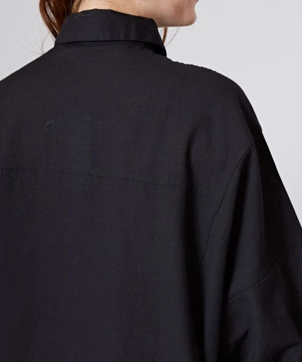 Chemise bohème en lin mélangé