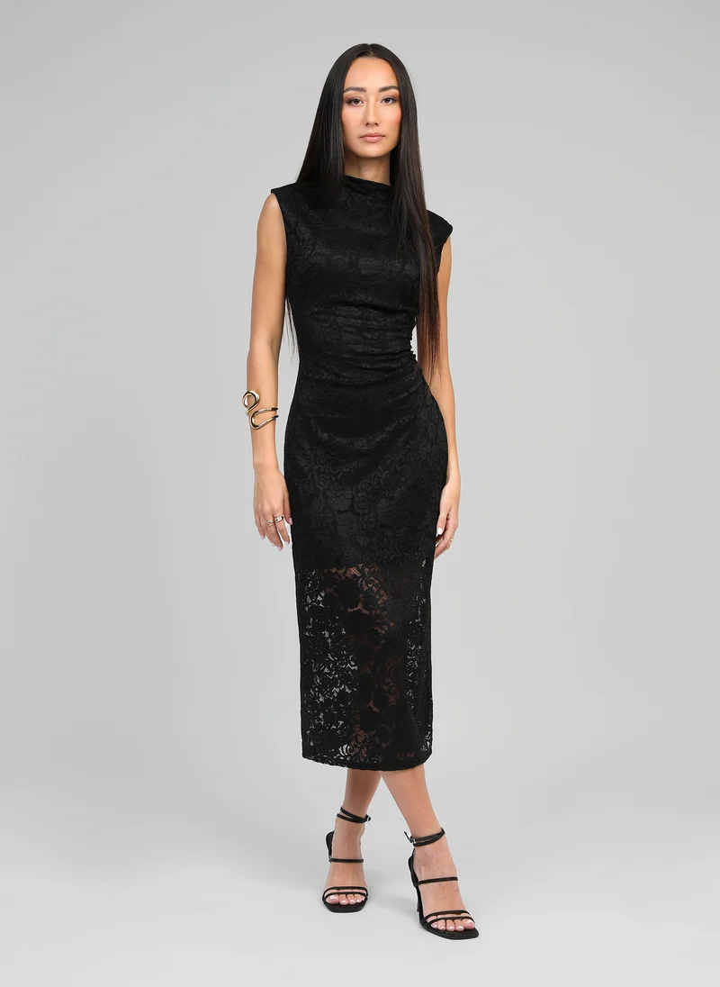ROBE MIDI ELINOR noir