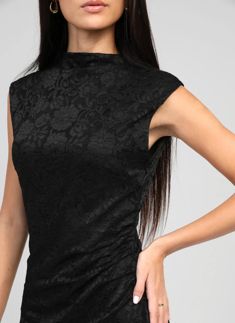 ROBE MIDI ELINOR noir