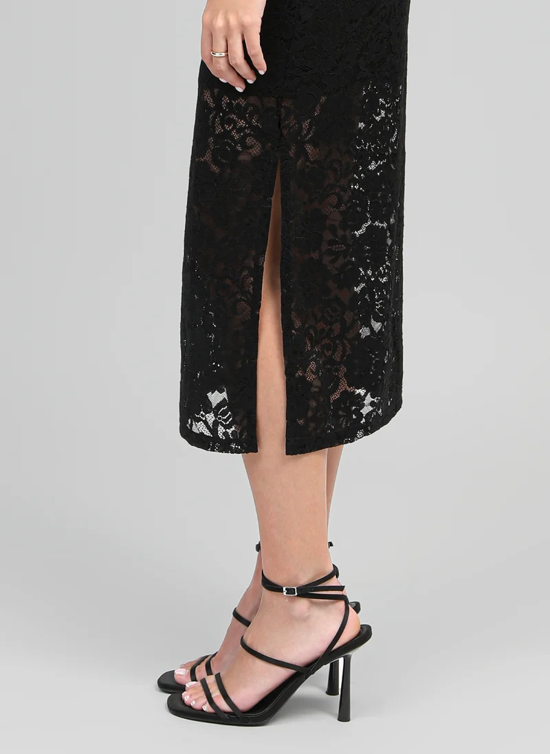 ROBE MIDI ELINOR noir