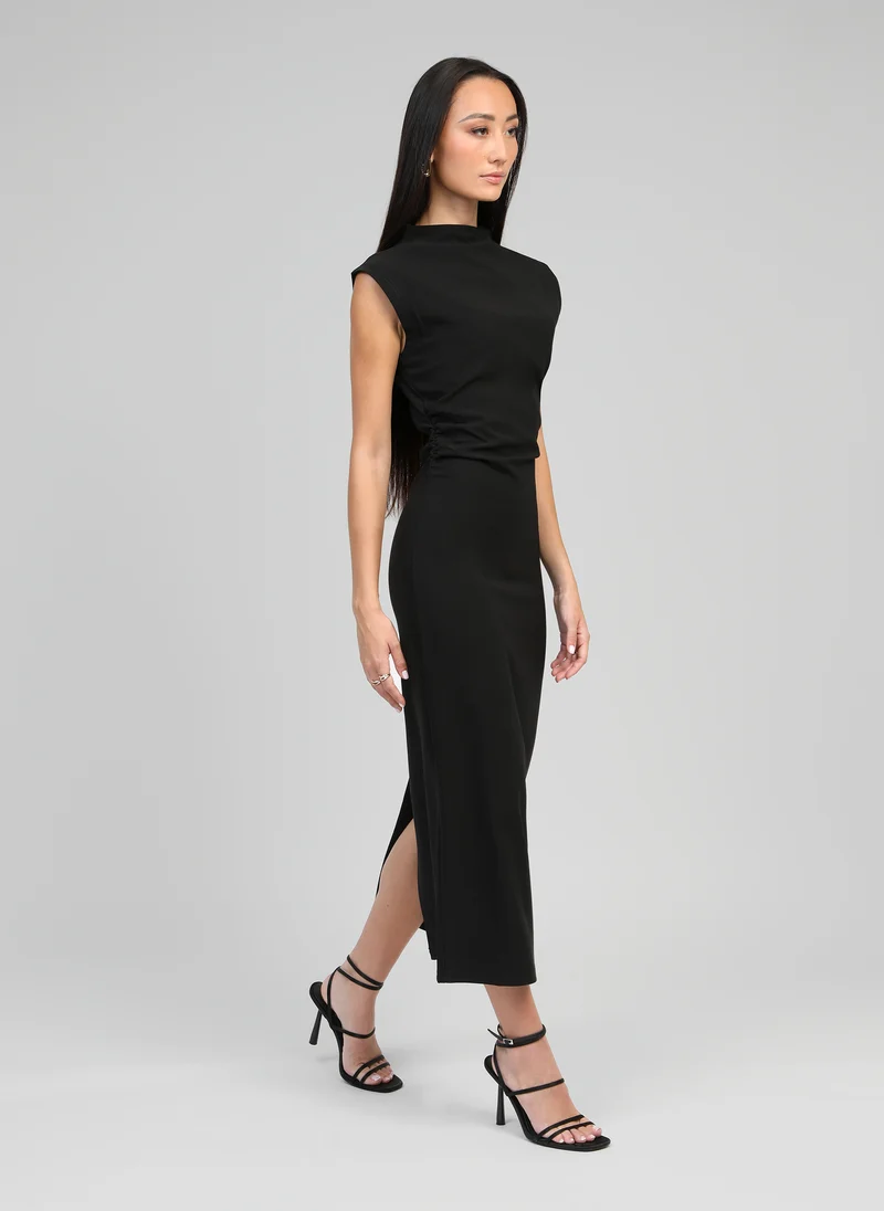 ROBE MIDI ELODIA noir