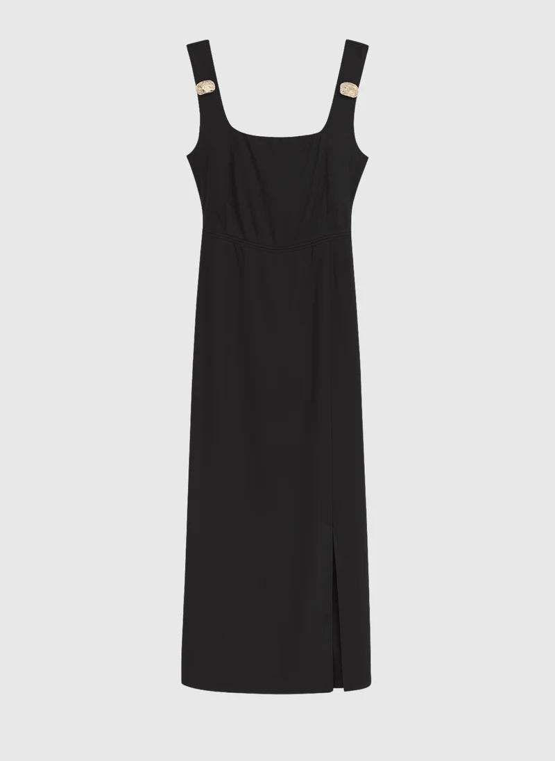 ROBE MIDI MANILA noir