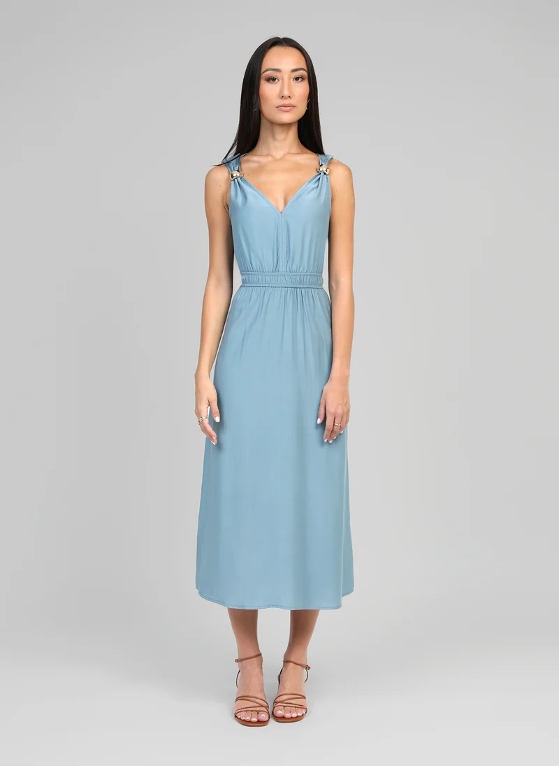 ROBE MIDI MALOUISE ciel
