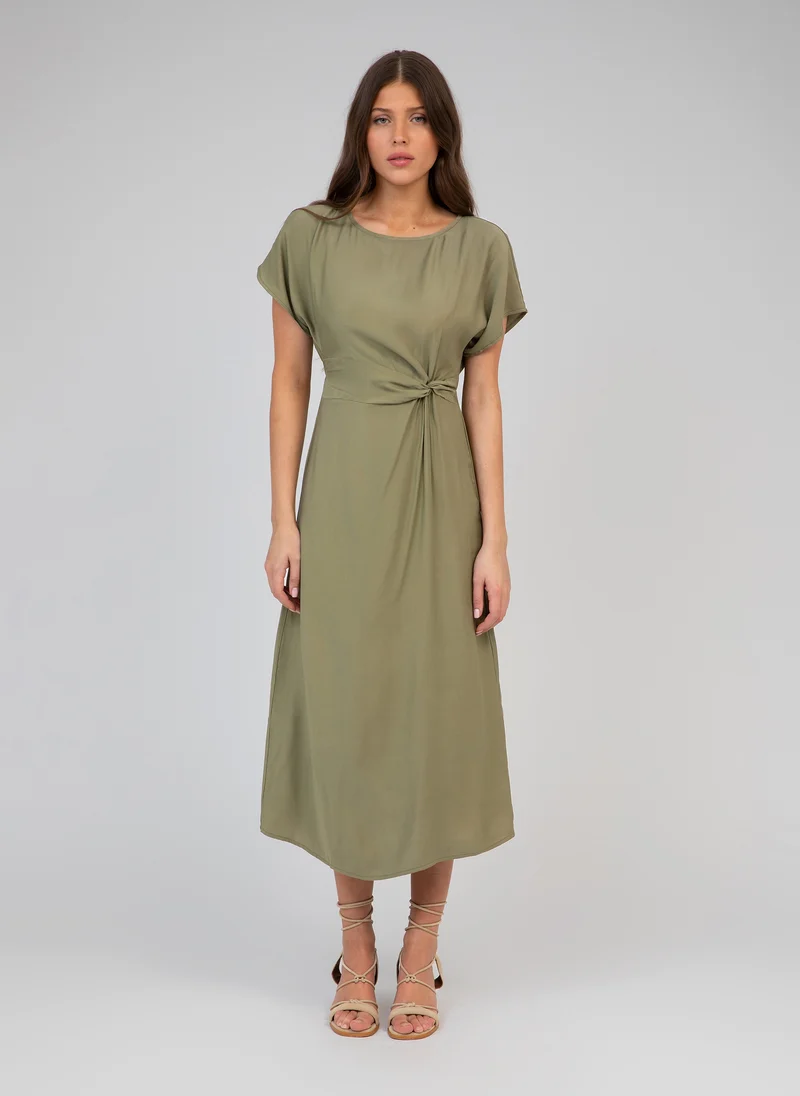 ROBE MIDI MOUNDY militaire