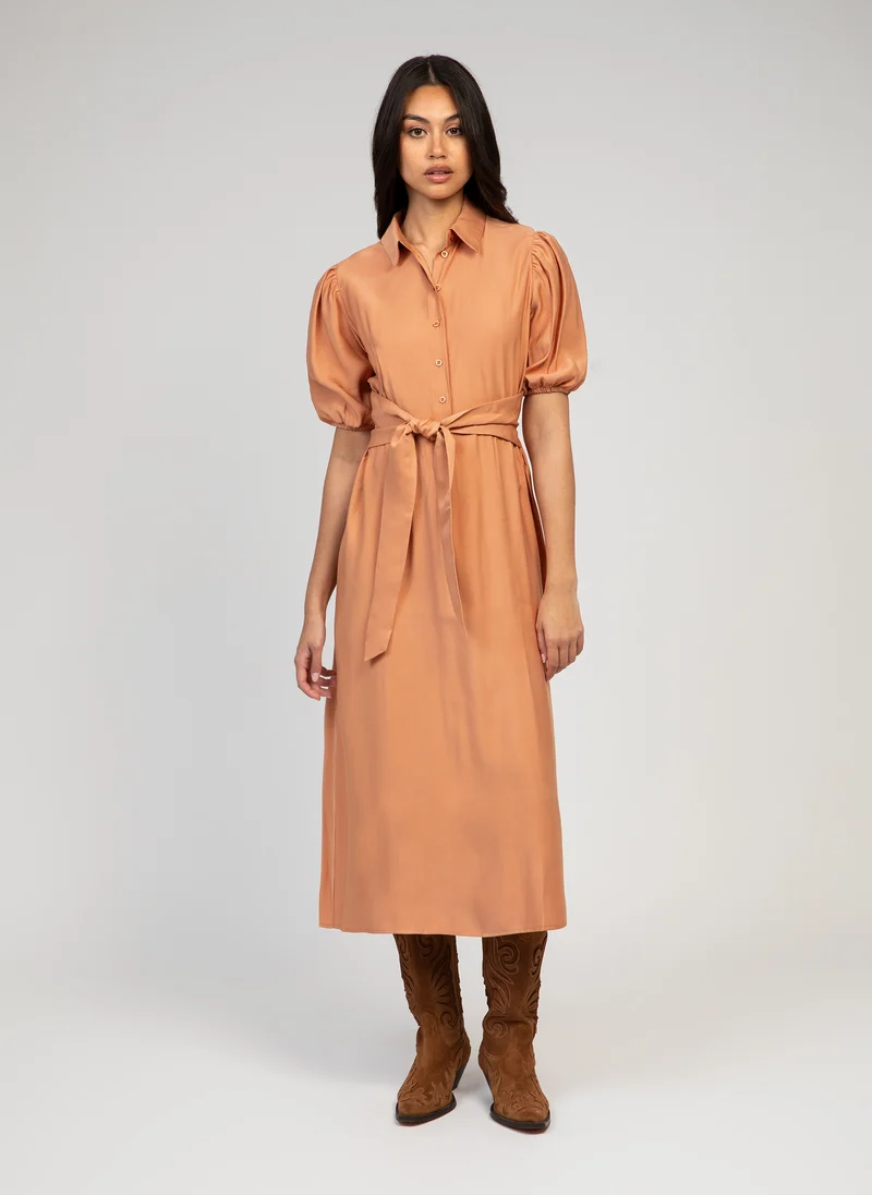 ROBE MIDI MALIDA terracotta
