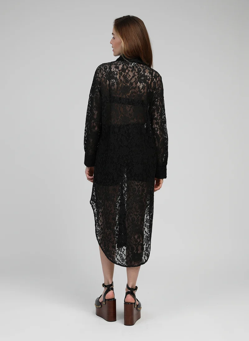 ROBE MIDI EOLE noir