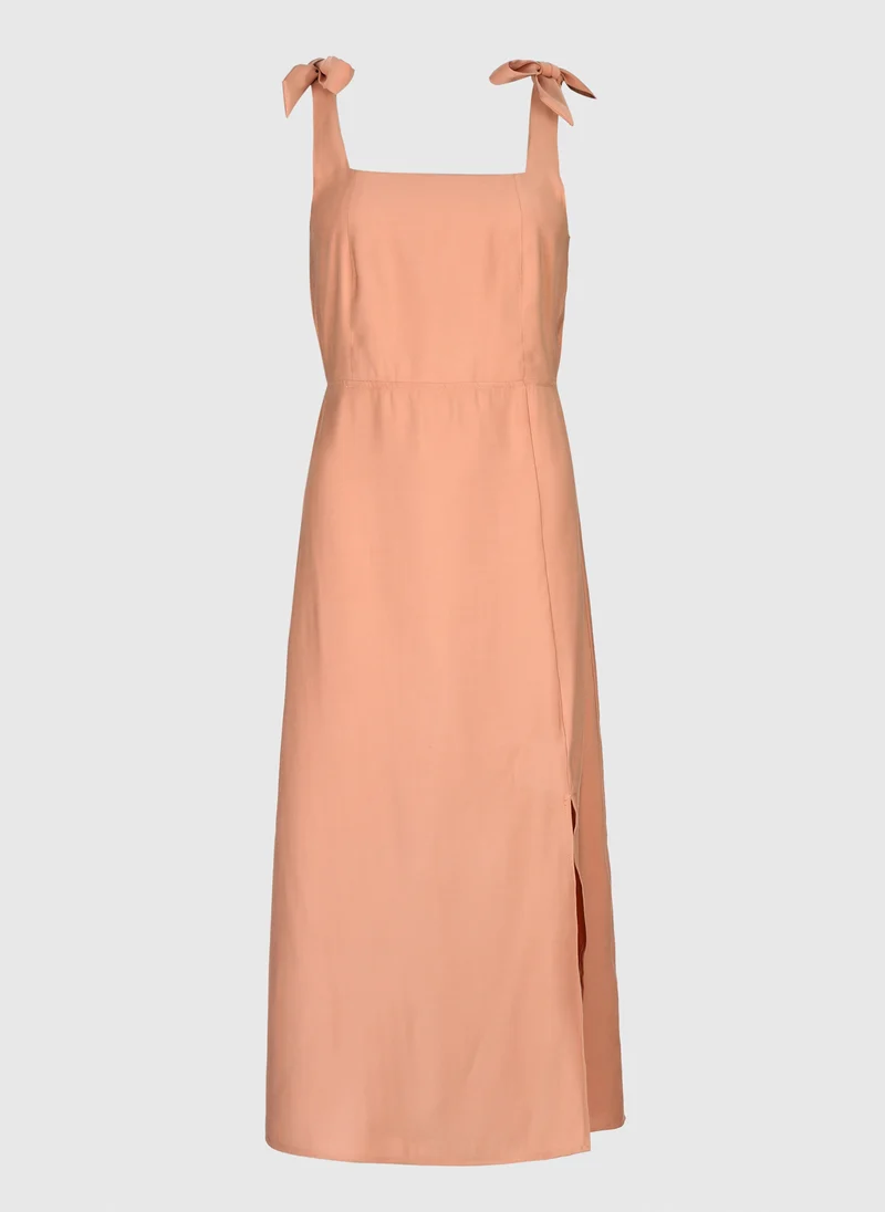 ROBE MIDI MANTA terracotta