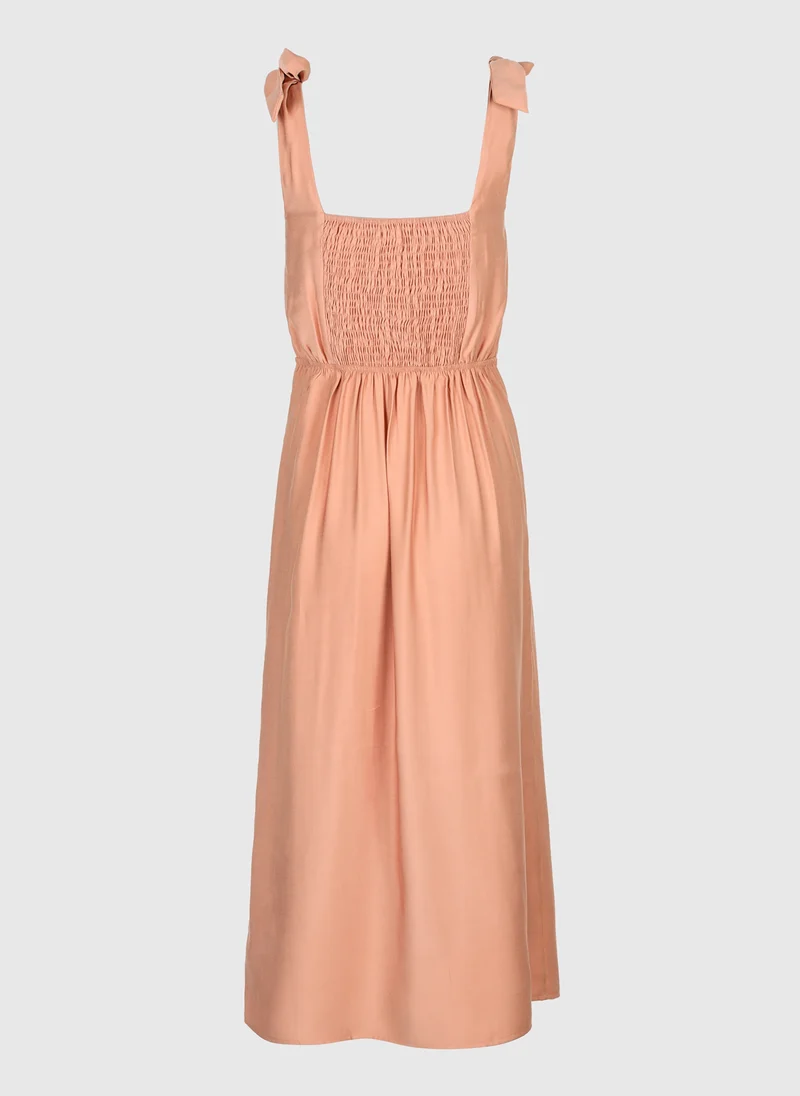ROBE MIDI MANTA terracotta