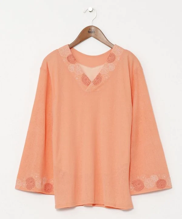 Haut NAKAGI à encolure façon kimono