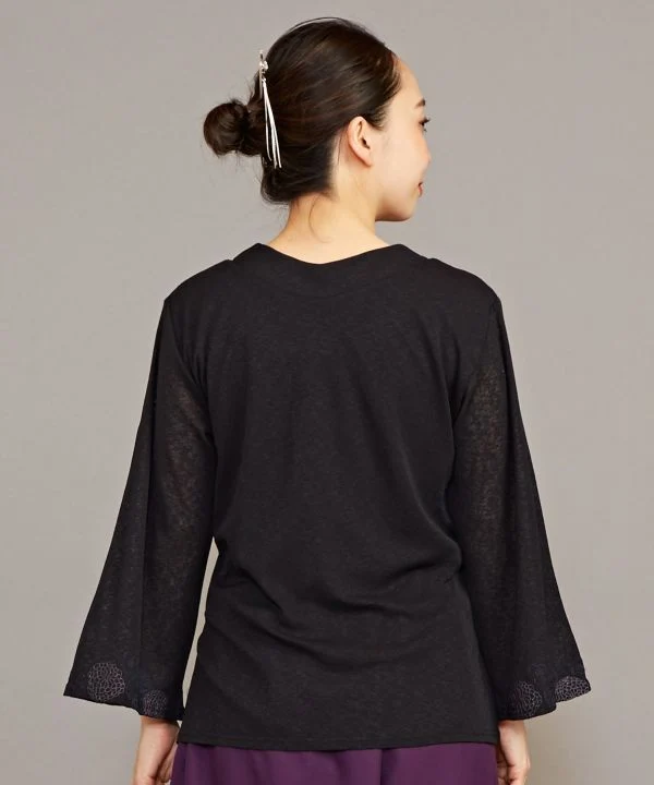 Haut NAKAGI à encolure façon kimono