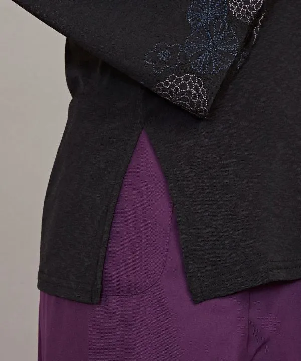 Haut NAKAGI à encolure façon kimono