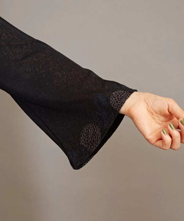 Haut NAKAGI à encolure façon kimono