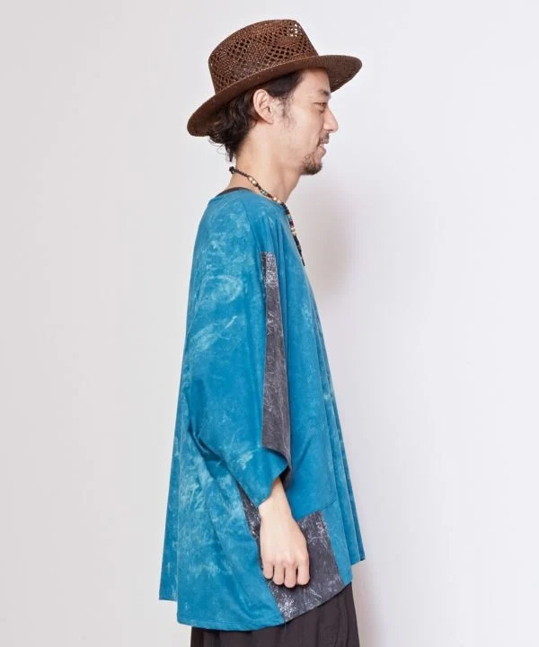 Haut oversize délavé à l'acide pour homme