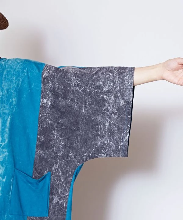 Haut oversize délavé à l'acide pour homme