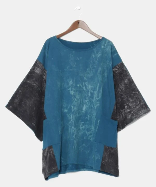 Haut oversize délavé à l'acide pour homme