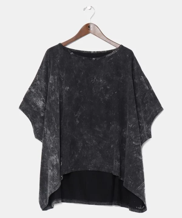 Haut oversize délavé à l'acide