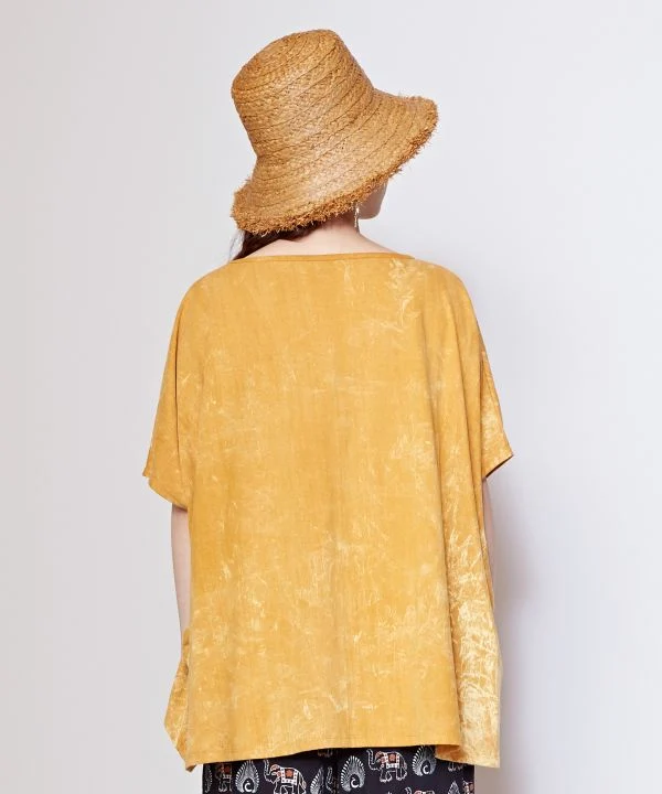 Haut oversize délavé à l'acide