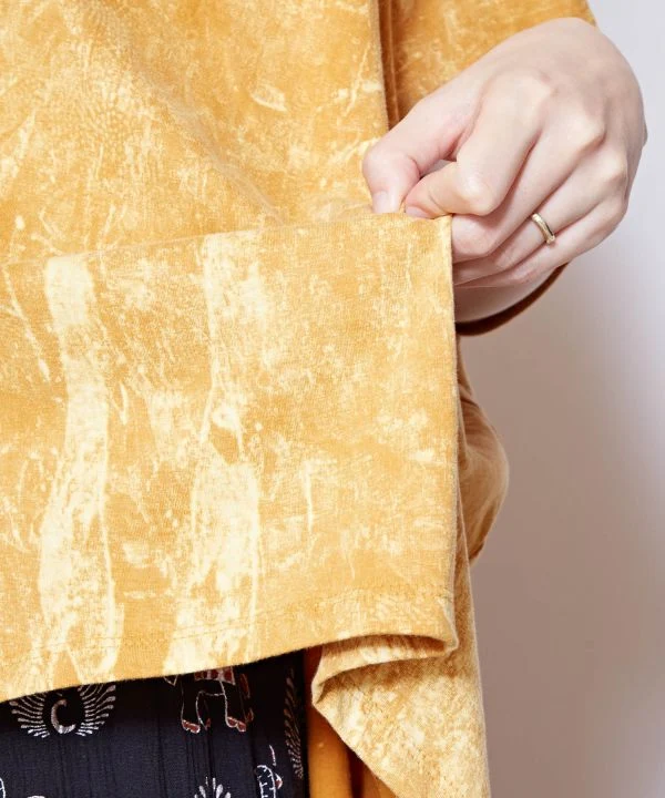 Haut oversize délavé à l'acide
