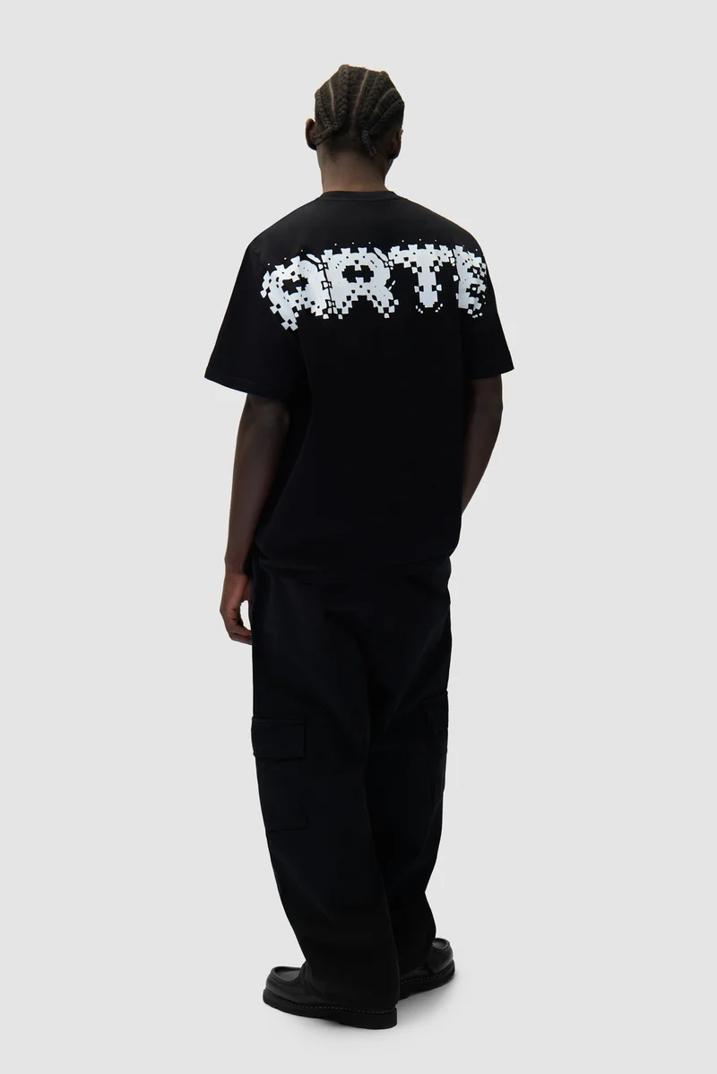 T-shirt Pixel Back - Noir
