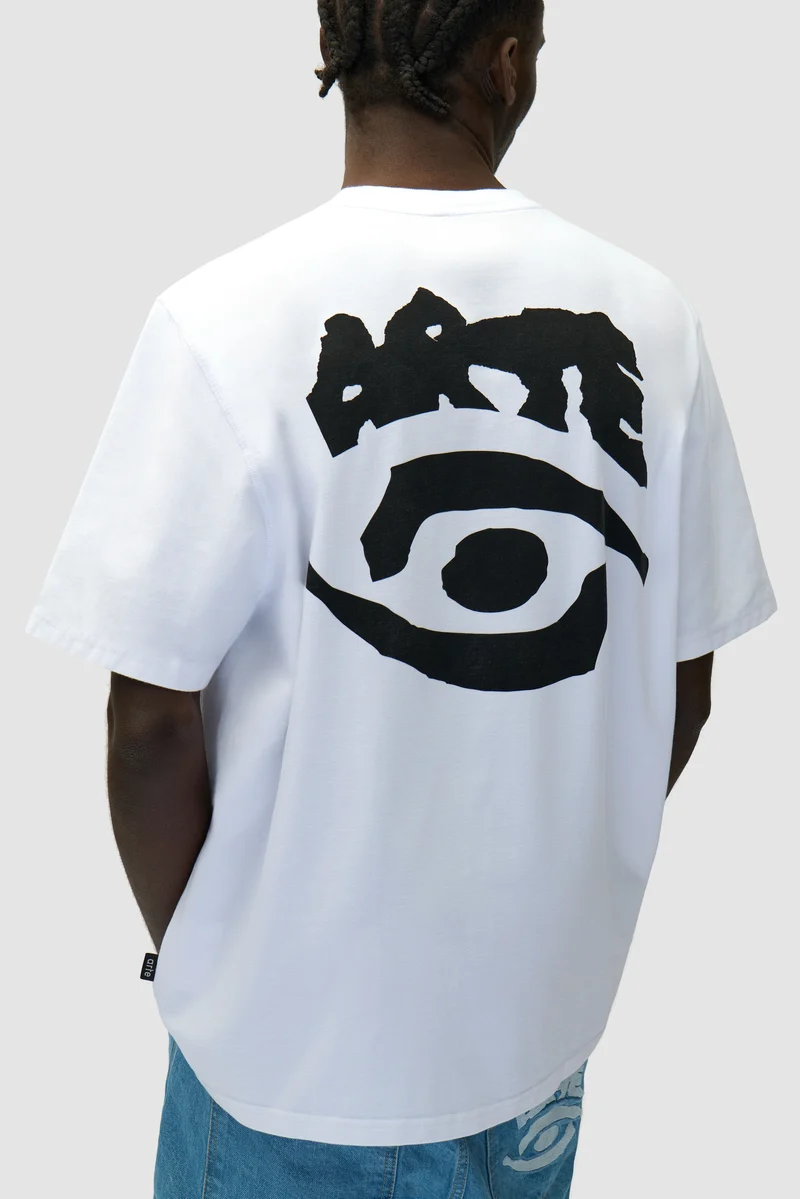 T-shirt imprimé œil - blanc