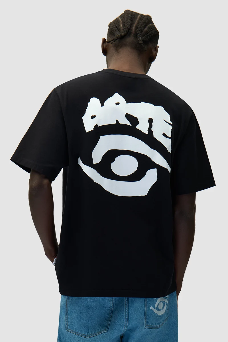 T-shirt imprimé œil - Noir