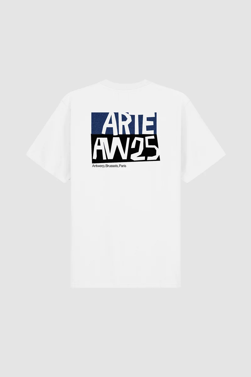 T-shirt imprimé à découpes - Blanc