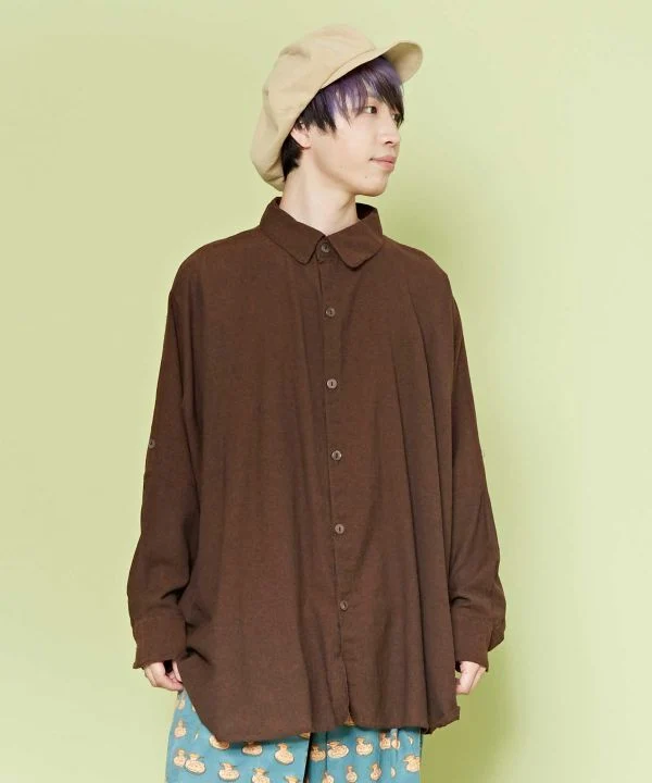 Chemise à manches Dolman en coton népalais