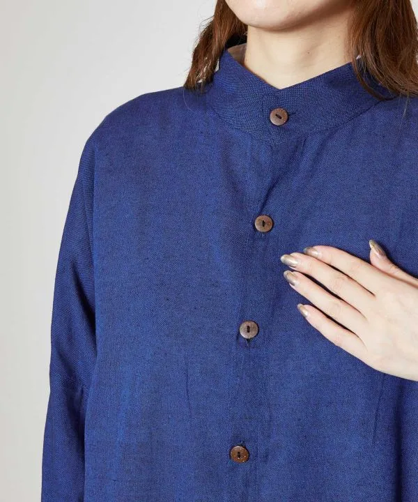 Chemise longue unisexe en coton népalais