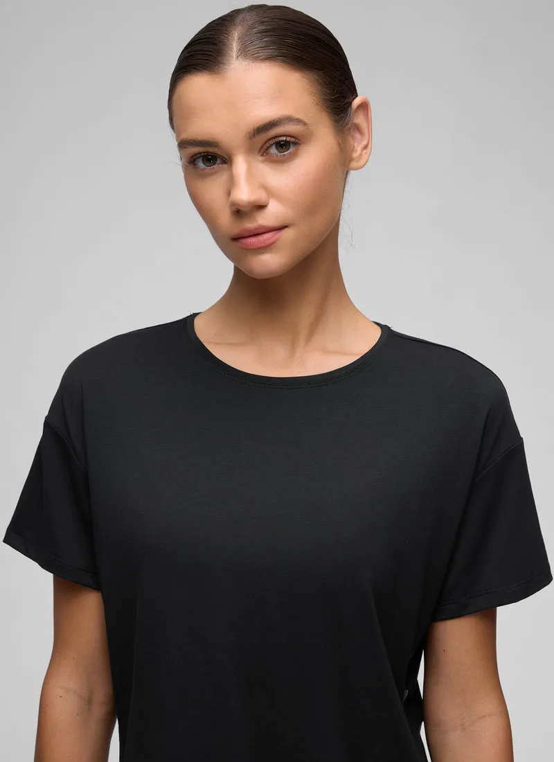 Open Back Cropped Short Sleeve