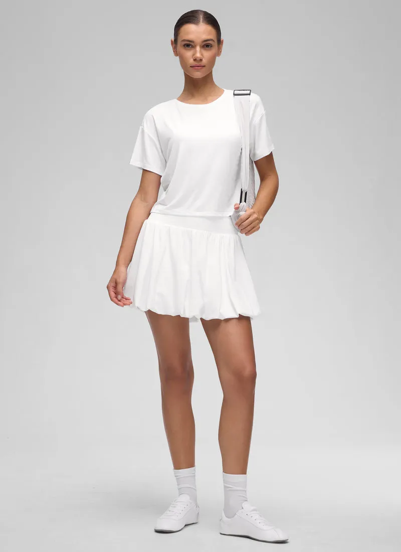 Open Back Cropped Short Sleeve