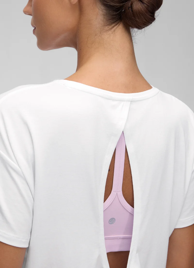Open Back Cropped Short Sleeve
