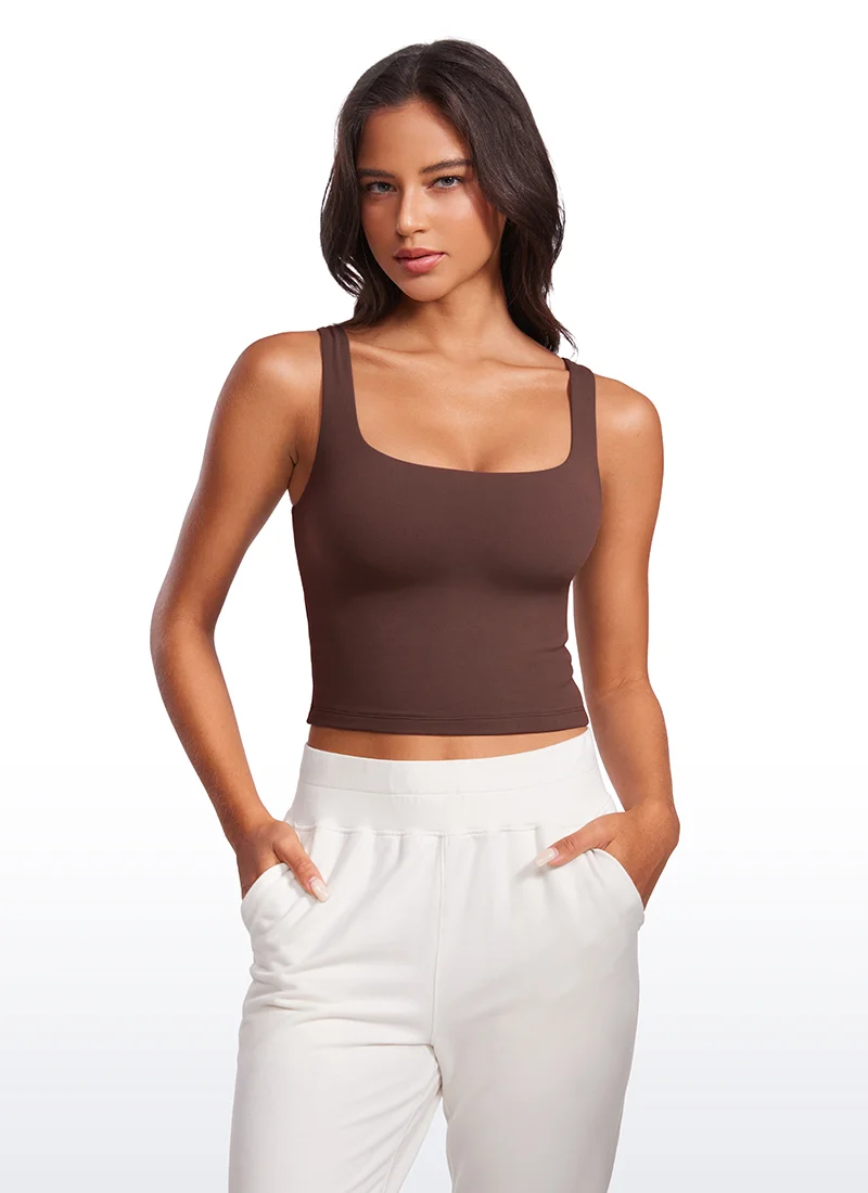 Butterluxe Double Lined Square Neck Tank
