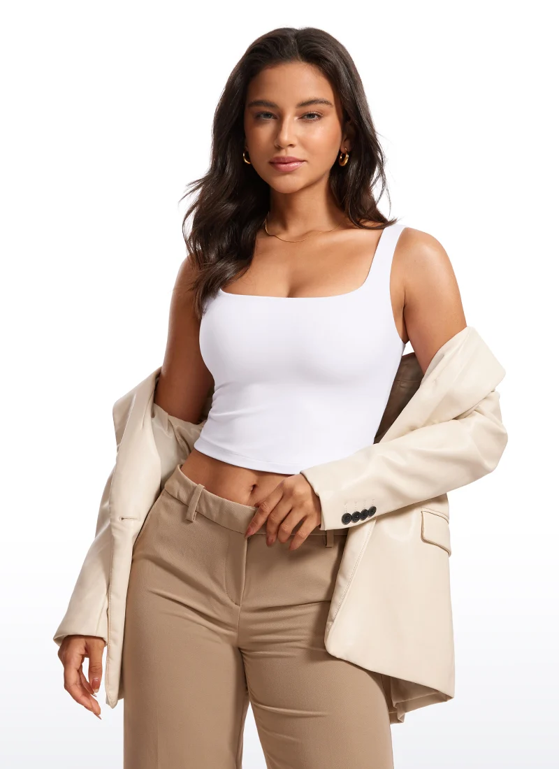 Butterluxe Double Lined Square Neck Tank