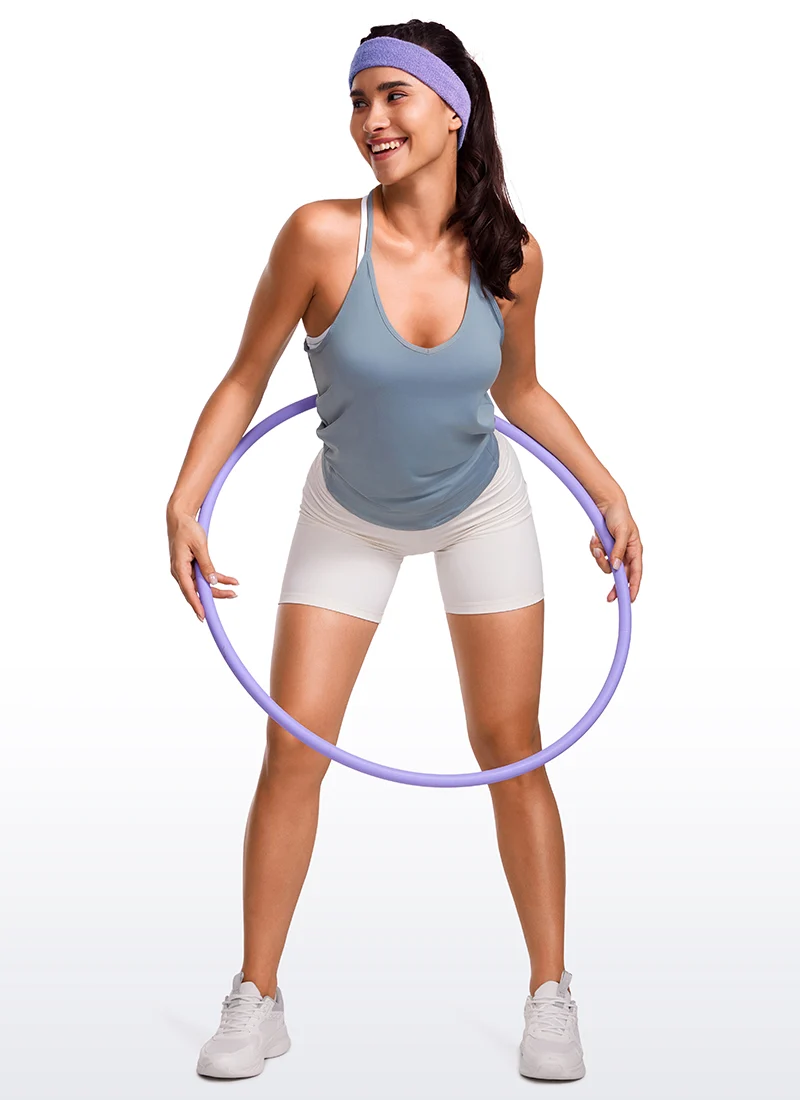 Lightweight Tie Back Halter V Neck Tank