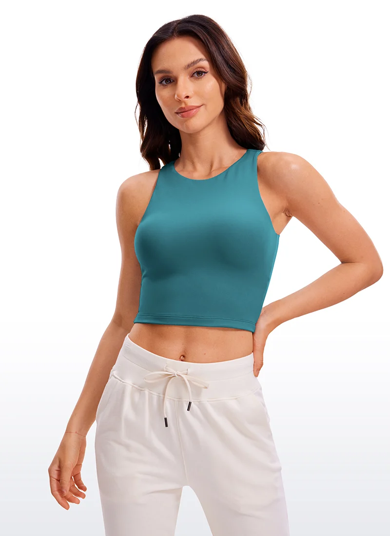 Butterluxe Cropped Wide Back Tank