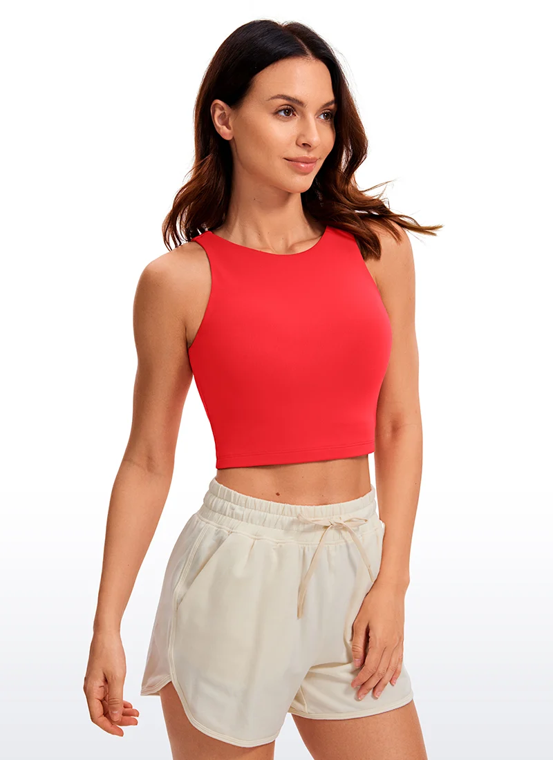 Butterluxe Cropped Wide Back Tank