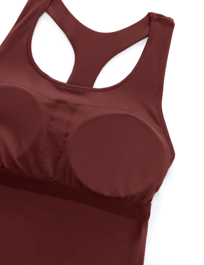 Butterluxe Waist Length Built in Bra Tank