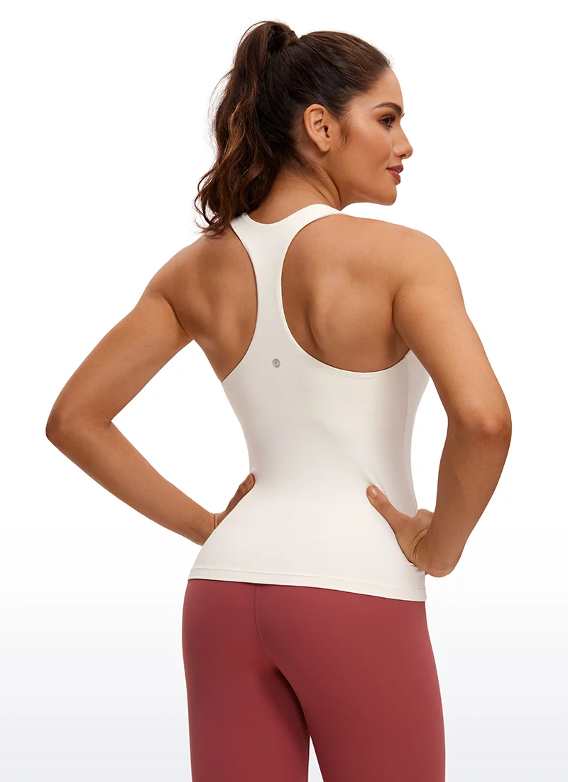 Butterluxe Waist Length Built in Bra Tank