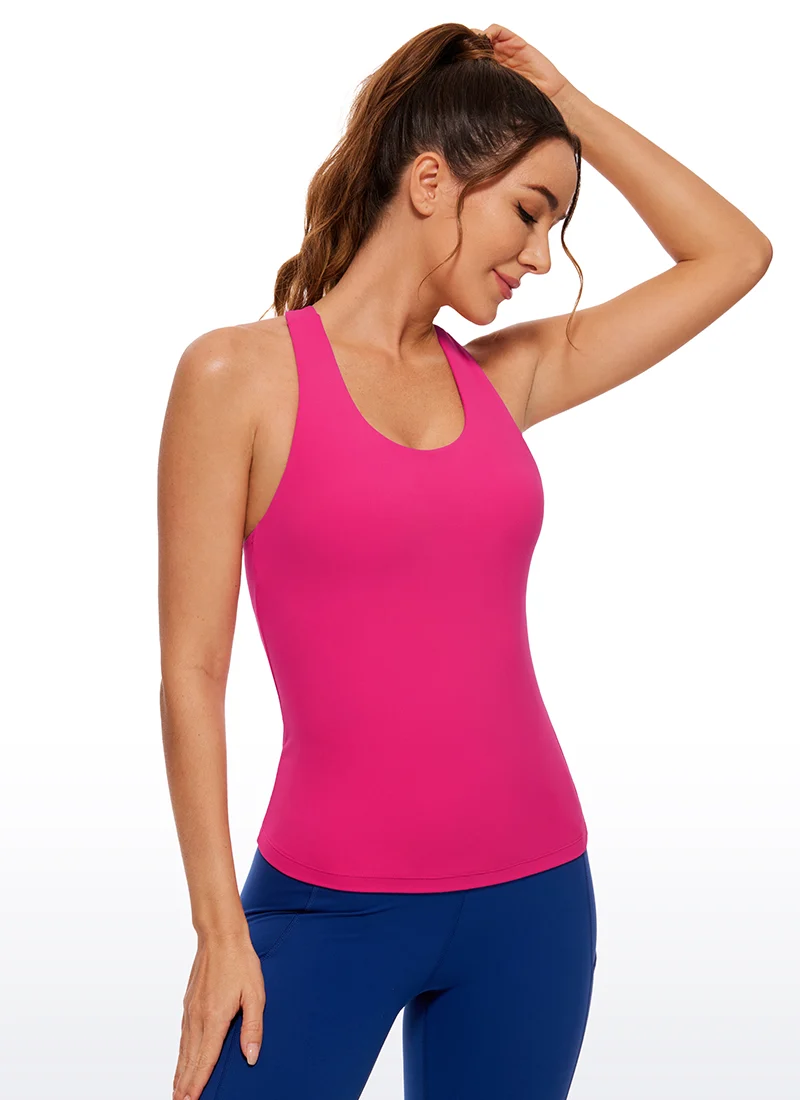 Butterluxe Waist Length Built in Bra Tank
