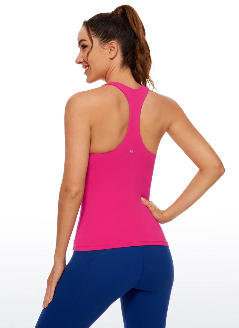 Butterluxe Waist Length Built in Bra Tank
