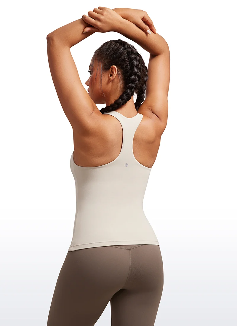 Butterluxe Waist Length Built in Bra Tank