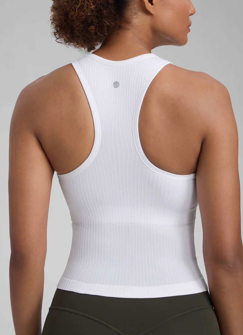 Seamless Racerback Hip Length Tank