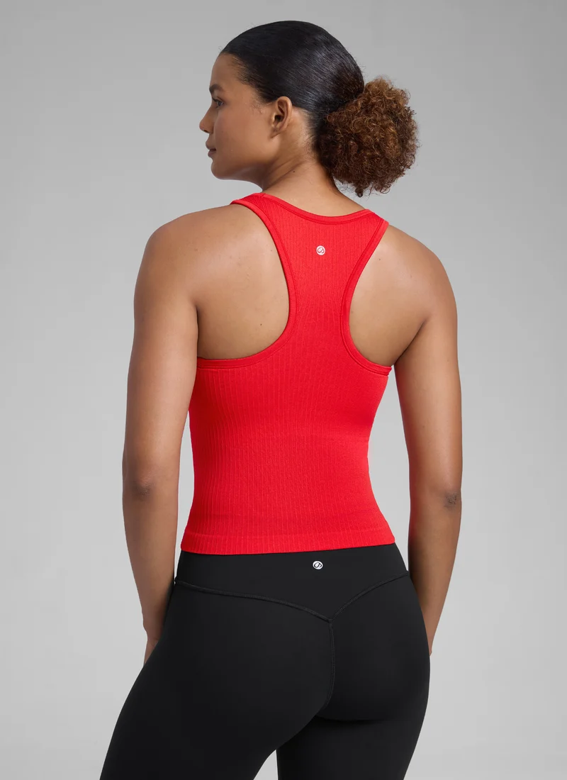Seamless Racerback Hip Length Tank