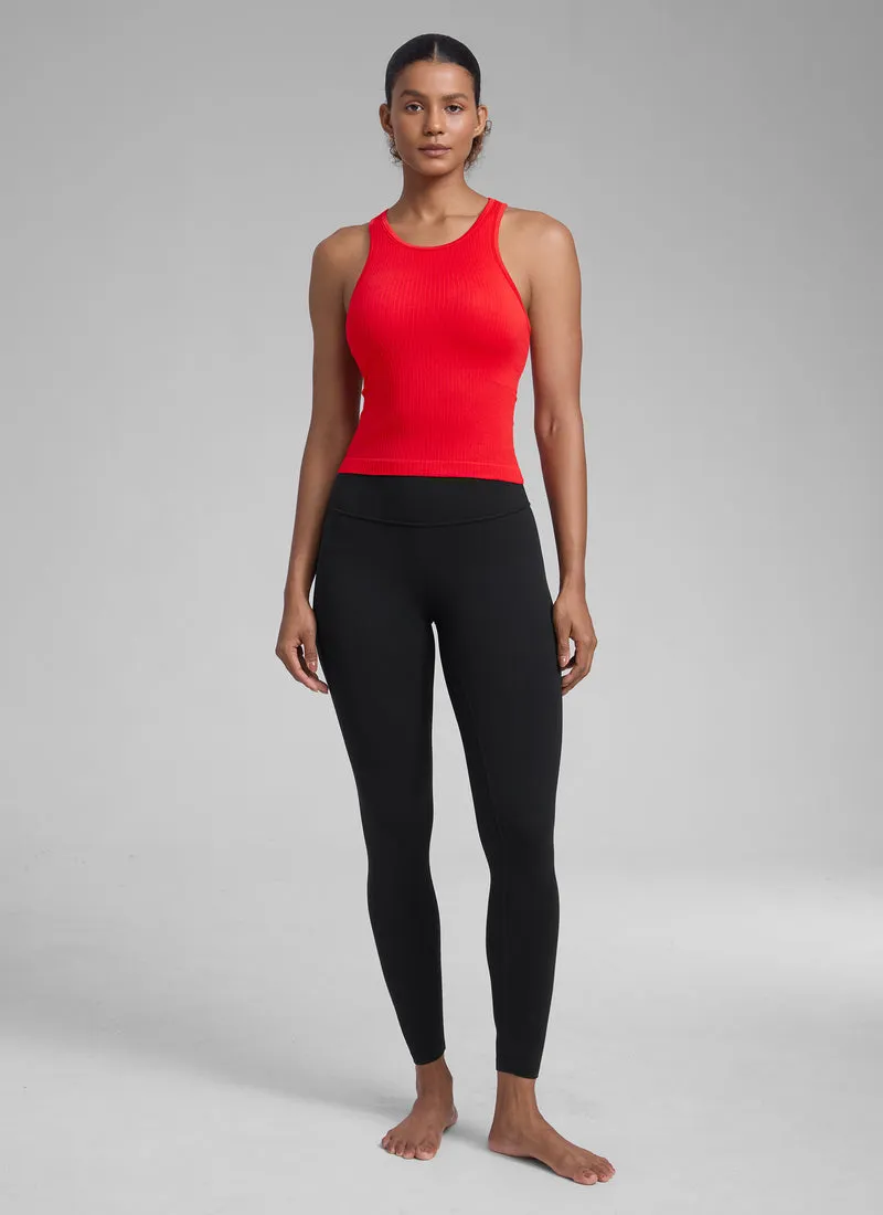 Seamless Racerback Hip Length Tank
